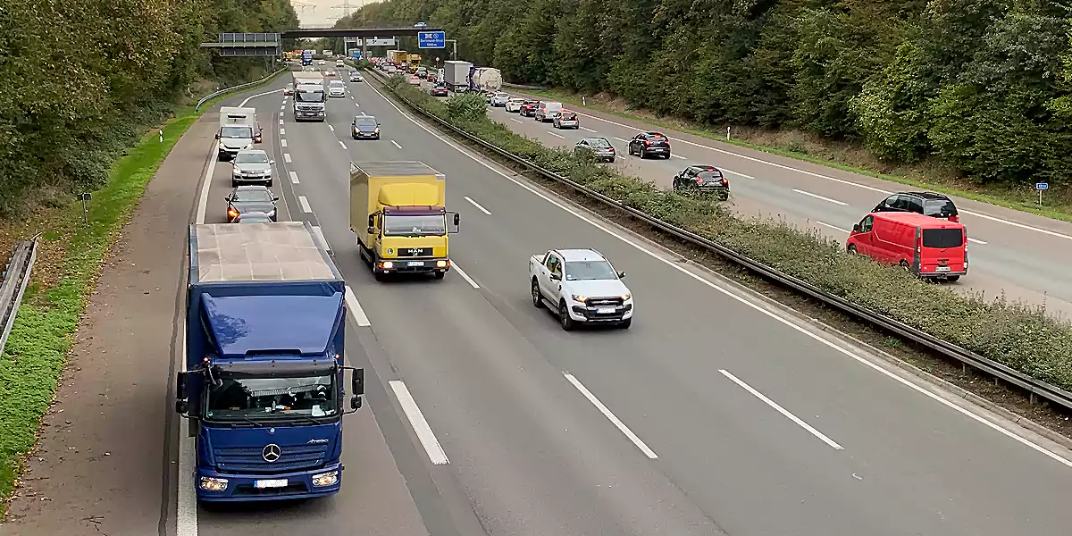 Autobahn 45 an der Anschlussstelle Dortmund-Eichlinghifen (Foto: MS/Archiv)