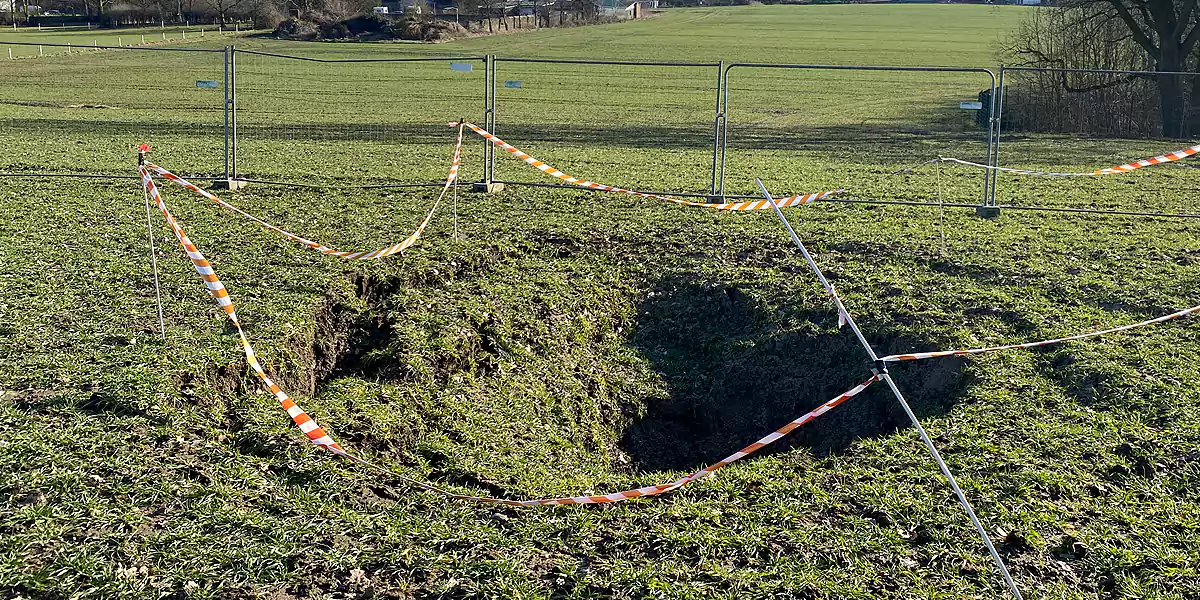 Tagesbruch an der Mühlenstraße in Witten-Düren. (Foto: M. Schirmer)