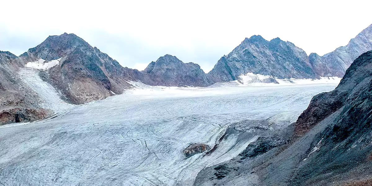 Pitztal Gletscher im Mittelbergferner in Österreich (Foto: Markus Spiske/Unsplash)