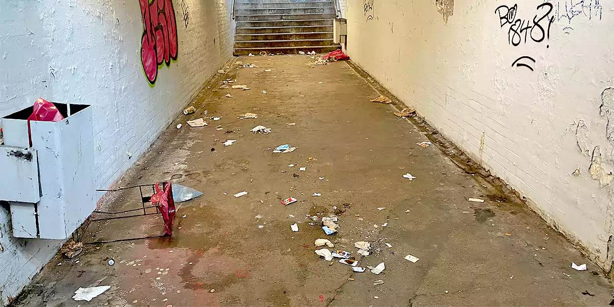 Zugang zum Bahnsteig Witten-Annen Nord, Archivfoto aus dem Jahr 2023. (Foto: MS)