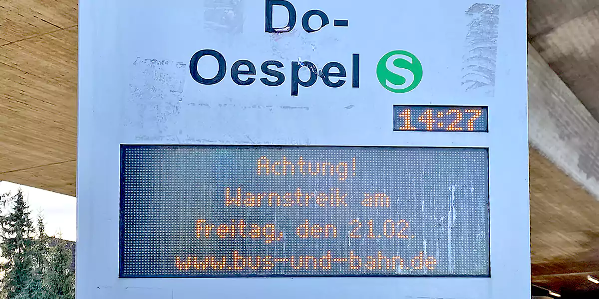 Warnstreik am 23. März 2026: Busverkehr in Stockum bricht komplett zusammen