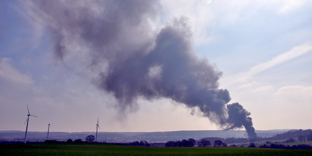 Großbrand in Annen (Foto: Alexander Lipka)