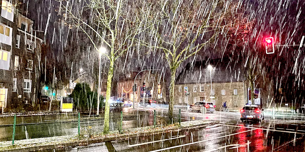 Der erste Schnee blieb zum Glück nicht liegen. Am 20. November fielen die ersten Flocken vom Himmel. (Foto: MS)