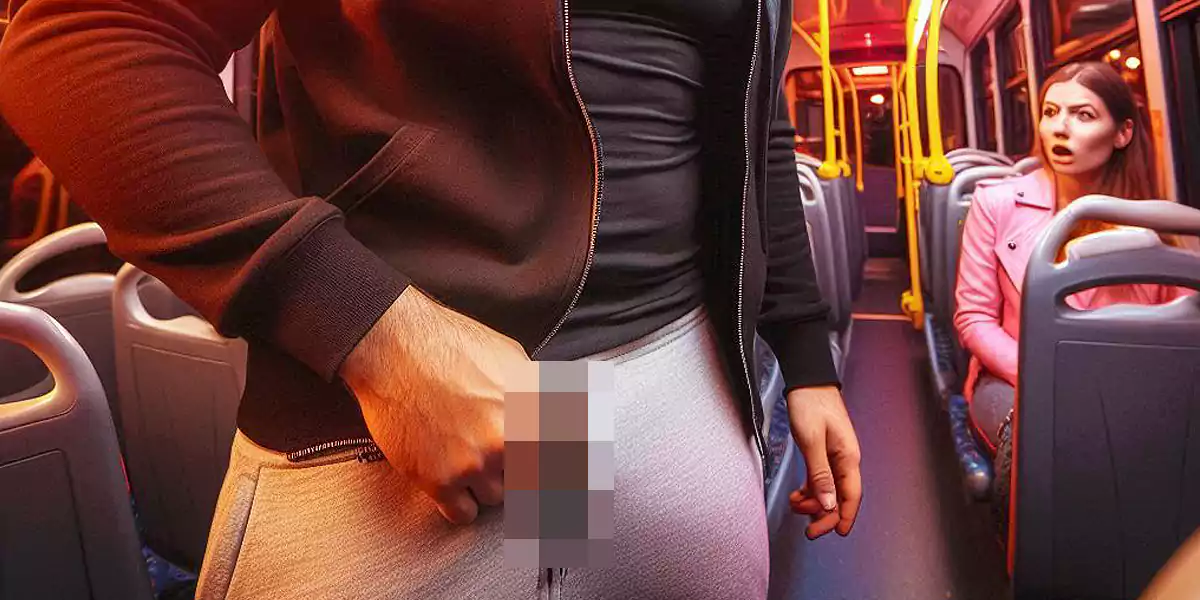 Schmuckfoto Schamverletzer im Bus (Foto: Künstliche Intelligenz)