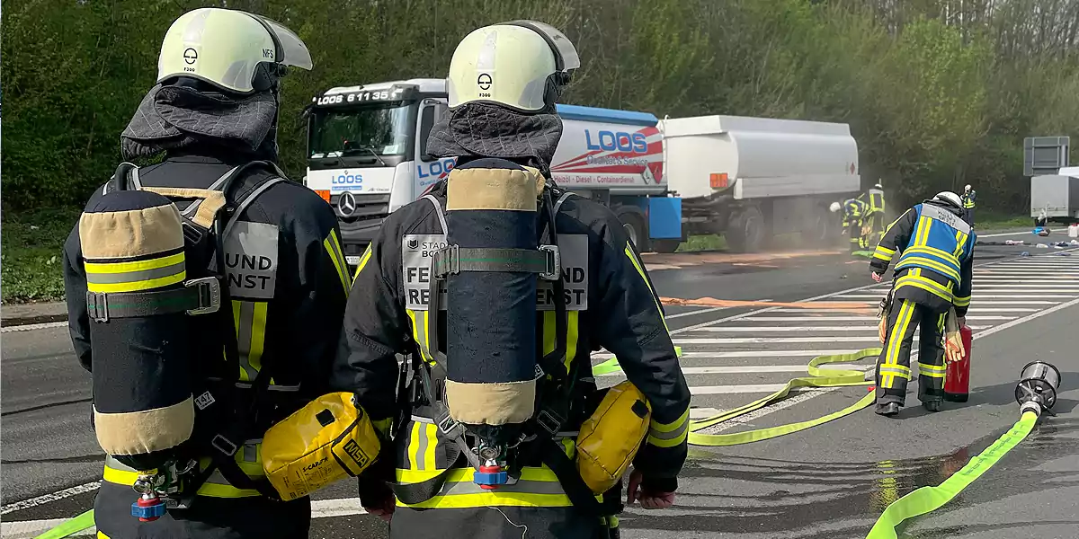Feuerwehr-Einsatz an der Baroper Straße in Bochum-Langendreer. (Foto: Feuerwehr Bochum)