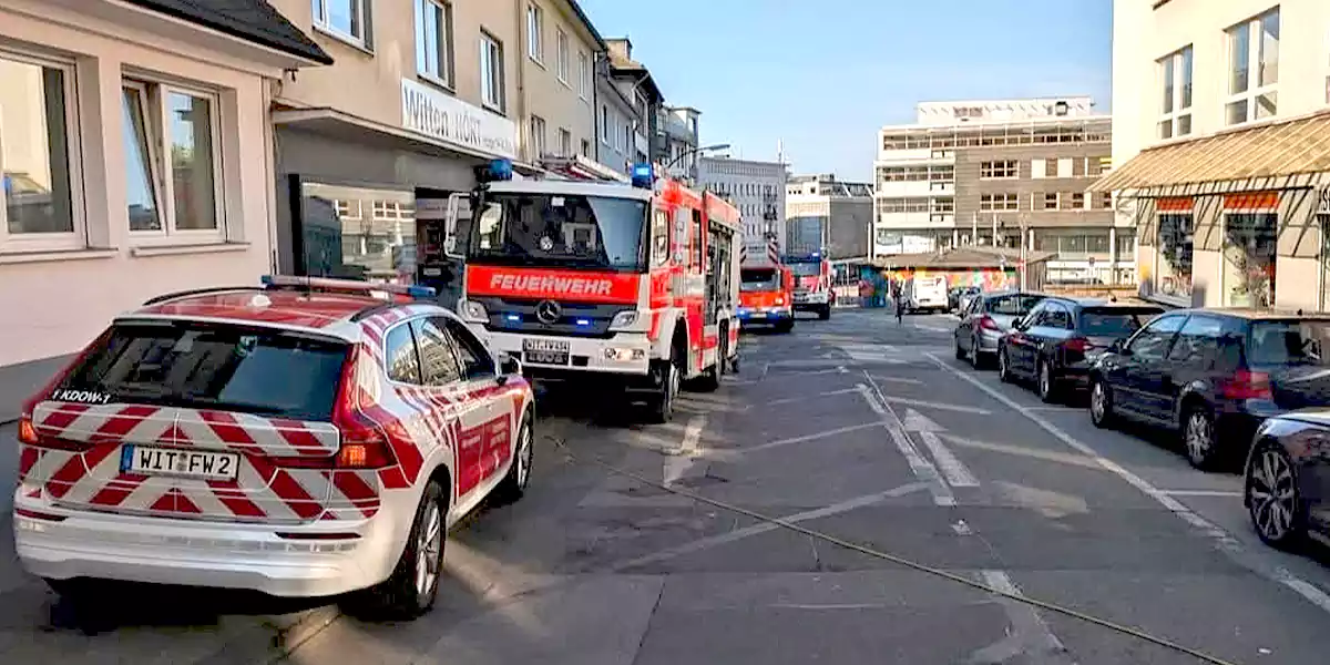 Feuerwehr-Einsatz in der Johannisstraße Witten (Foto: Feuerwehr Witten)